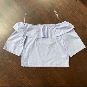 Banana republic off shoulder ruffle top